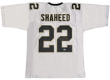 Rashid Shaheed of the New Orleans Saints Autographed Custom White Jersey Beckett