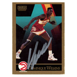 Dominique Wilkins Autographed 1990 SkyBox # 11 Trading Card Beckett 54127