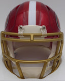 Christian McCaffrey Autographed 49ers Flash Red Mini Helmet Beckett QR #WZ82903