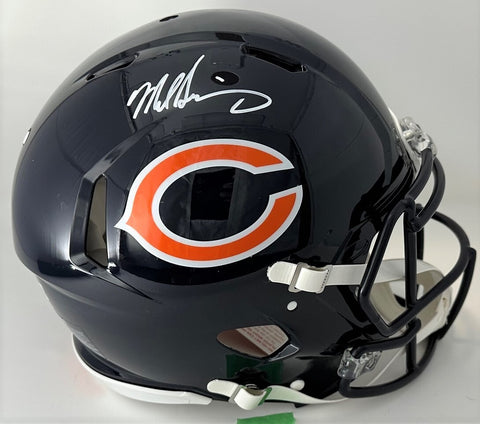 Bears MIKE SINGLETARY Signed Riddell Full Size Authentic Speed Helmet AUTO - BAS