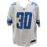 Jeff Okudah Signed Detroit Lions White Nike Jersey FAN 45991