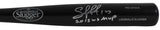 Royals Salvador Perez "2015 WS MVP" Signed Black Louisville Slugger Bat BAS Wit