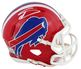 Bills Stefon Diggs Signed 87-01 Red TB Speed Mini Helmet W/ Case BAS Witnessed