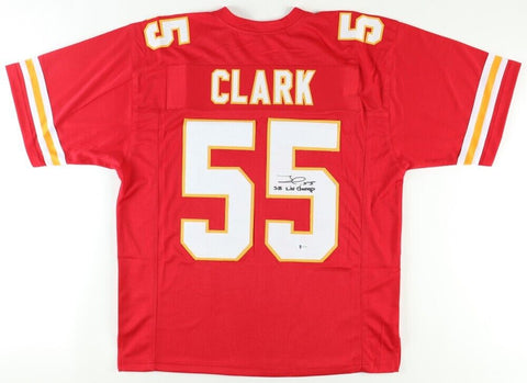 Frank Clark Signed Kansas City Chiefs Jersey "Super Bowl LIV Champ" (Beckett) LB