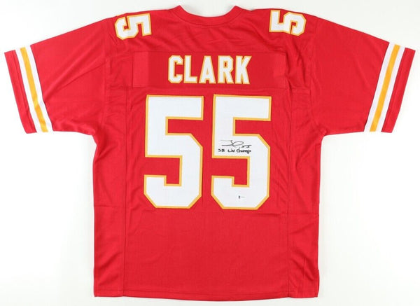 Frank Clark Signed Kansas City Chiefs Jersey "Super Bowl LIV Champ" (Beckett) LB