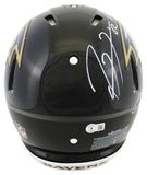 Ravens Ray Lewis & Joe Flacco "MVP" Signed Full Size Speed Proline Helmet BAS W