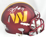 Frankie Luvu Autographed Washington Commanders Speed Mini Helmet- Beckett W Holo