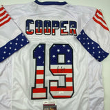 Autographed/Signed Amari Cooper Dallas America's Team White Football Jersey Beck