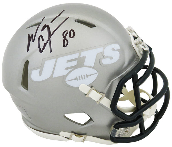 Wayne Chrebet Signed New York Jets FLASH Riddell Speed Mini Helmet - (SS COA)
