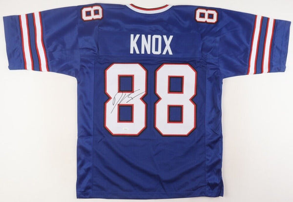 Dawson Knox Signed Bills Jersey (JSA COA) Buffalo 2019 #3 Pick / 2022 Pro Bowler
