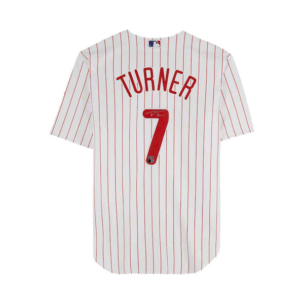 Trea Turner Philadelphia Phillies Autographed Replica Baseball Jersey Beckett