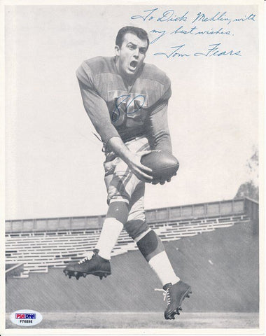 Tom Fears Rams Signed/Autographed 8x10 Photo PSA/DNA 140865