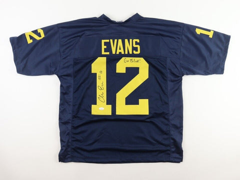 Chris Evans Signed Michigan Wolverines Jersey (JSA) Cincinnati Bengals R.B.
