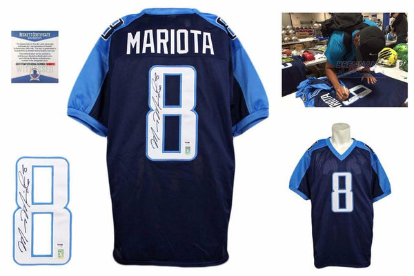 Marcus Mariota Autographed SIGNED Jersey - Beckett Authentic - Navy