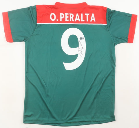 Oribe Peralta Signed Team Mexico Soccer Jersey (Beckett) 2012 Gold Medal