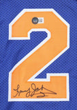 Larry Johnson Signed New York Knicks Jersey (Beckett) #1 Overall Pk 1991 Draft