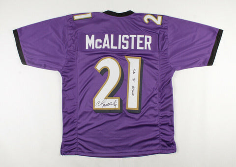 Chris McAlister Signed Baltimore Ravens Jersey Inscribed "SB 35 Champ" (JSA COA)