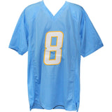 Omarion Hampton Autographed Pro Style Blue Sz XL Jersey Beckett Witness 51631