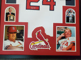 FRAMED ST LOUIS CARDINALS WHITEY HERZOG AUTOGRAPHED SIGNED JERSEY JSA COA