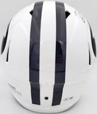 Zach Wilson Signed BYU Cougars White Full Size Replica Speed Helmet Beckett