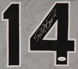 Paul Konerko Chicago White Sox Signed Career Highlight Stat Gray Jersey /JSA COA
