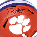 DJ Uiagalelei Clemson Tigers Signed Riddell Speed Replica Helmet