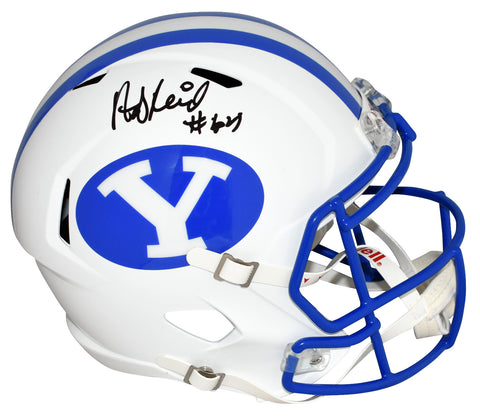 ANDY REID AUTOGRAPHED SIGNED BYU COUGARS FULL SIZE SPEED HELMET BECKETT