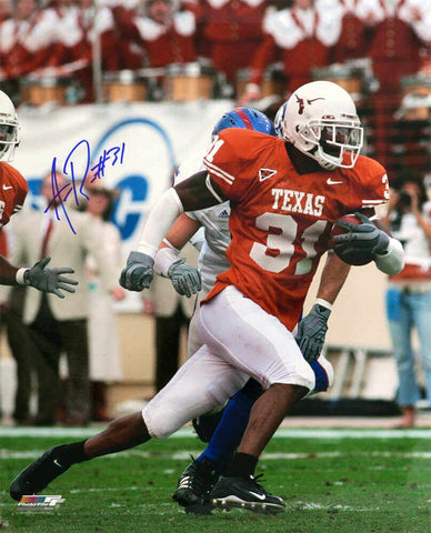 Aaron Ross Signed Texas Longhorns Action 16x20 Photo - (SCHWARTZ SPORTS COA)