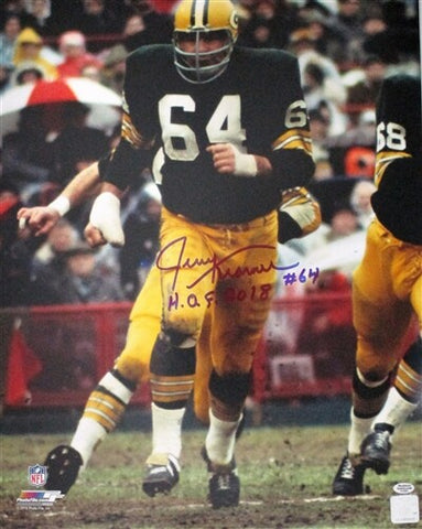 Packers SB Champ JERRY KRAMER Signed 16x20 Photo #2 AUTO w/ "HOF 18"