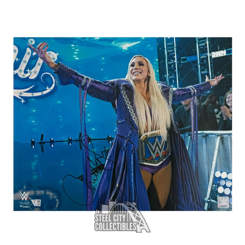 Charlotte Flair Autographed WWE 16x20 Wrestling Photo - Fanatics (Black Ink)