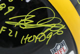 Pittsburgh Steelers Autographed HOF Pro Helmet Franco Bradshaw +12 Beckett 54612