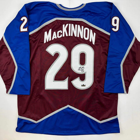 Nathan MacKinnon Colorado Avalanche Autographed Jersey 2022 SC