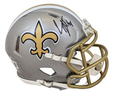 Saints Cameron Jordan Signed Flash Speed Mini Helmet W/ Case BAS Witnessed