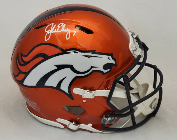 JOHN ELWAY SIGNED DENVER BRONCOS FLASH SPEED AUTHENTIC HELMET BECKETT