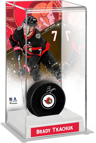 Brady Tkachuk Ottawa Senators Deluxe Tall Hockey Puck Case