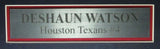 Deshaun Watson Signed Texans Blue Football Jersey w/ Pictures Framed JSA 156793