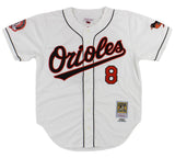 Cal Ripken Jr. Signed Baltimore Orioles Mitchell & Ness Authentic 2001 White MLB