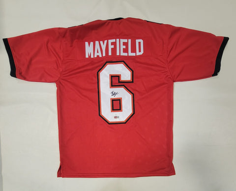 BAKER MAYFIELD AUTOGRAPHED SIGNED PRO STYLE XL JERSEY W/ JSA HOLOGRAM