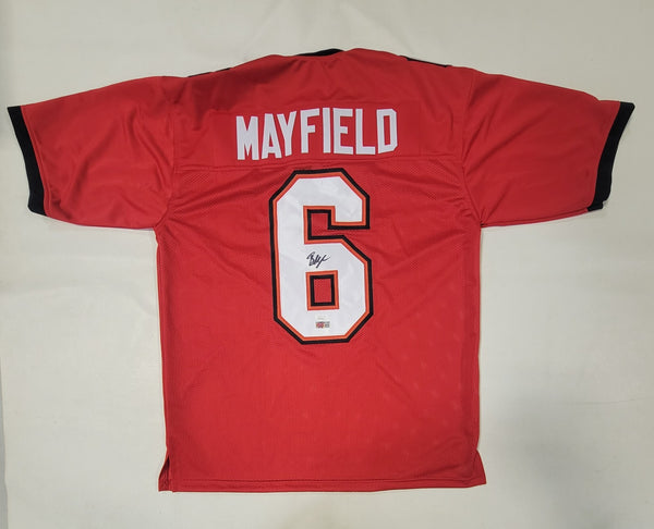 BAKER MAYFIELD AUTOGRAPHED SIGNED PRO STYLE XL JERSEY W/ JSA HOLOGRAM