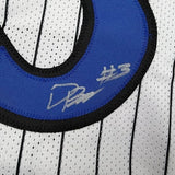 Framed Autographed Desmond Bane Orlando White Pinstripe Jersey BAS COA