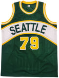 1978-79 NBA CHAMP SUPERSONICS AUTOGRAPHED GREEN JERSEY 8 SIGS BROWN MCS 145850