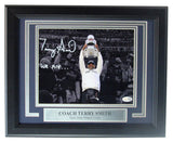 Terry Smith PSU Coach Autographed/Inscribed 8x10 Photo Framed Witness JSA 207845
