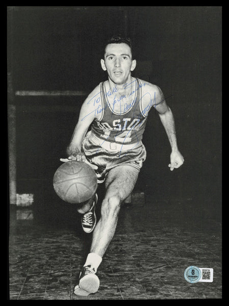 Bob Cousy Autographed 8x11 Magazine Page Photo Celtics To Mike Beckett BS36739