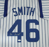 Cubs Hall of Famer LEE SMITH Signed Custom Replica Pinstripe Jersey AUTO - JSA