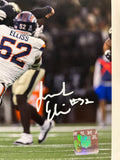Jonah Elliss Autographed Denver Broncos 8x10 Photo (Road-QB Pressure) BAS COA