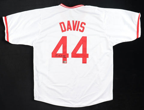 Eric Davis Signed Cincinnati Reds City Connect Style Jersey (Beckett) 2xAll Star