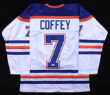 Paul Coffey Signed Edmonton Oilers Custom Style Jersey (Beckett) 4xStanley Cup