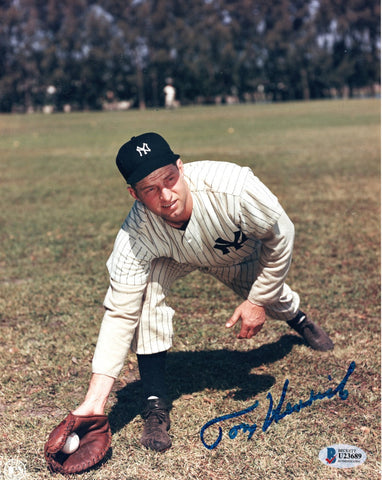 Tommy Henrich Autographed New York Yankees 8x10 Photo Beckett Authenticated