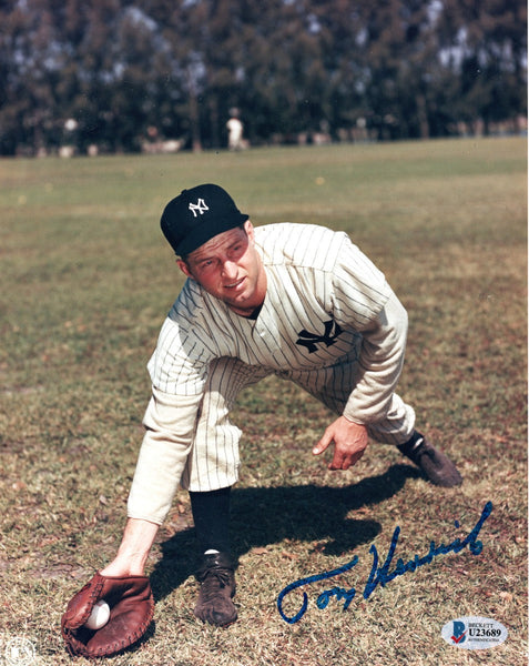 Tommy Henrich Autographed New York Yankees 8x10 Photo Beckett Authenticated