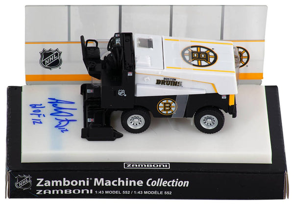 Adam Oates Signed Boston Bruins NHL Mini Zamboni w/HOF'12 - (SCHWARTZ COA)